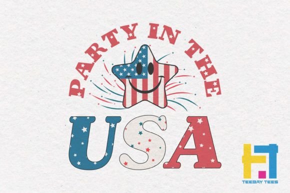 4th of July Party in America SVG Design