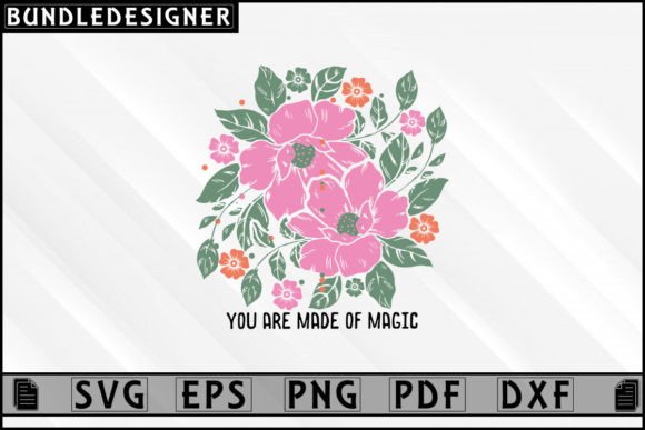 Boho Floral SVG Design for Graphics and Crafts