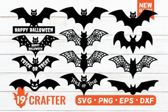Halloween Bats SVG Bundle - Door Decor