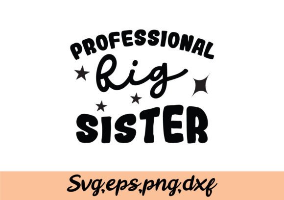 Professional Big Sister SVG for Crafts and Graphics