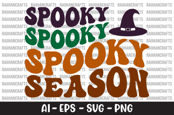 Spooky Season Retro SVG for Crafts and Graphics