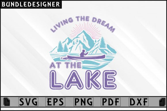 Summer Lake SVG Design: Graphics and Crafts for Creative Marketing
